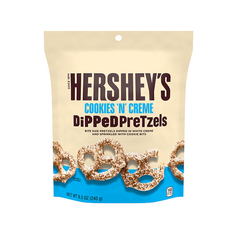 Küpsised Dipped Pretzels Cookies n Cream, HERSHEY’S, 240g