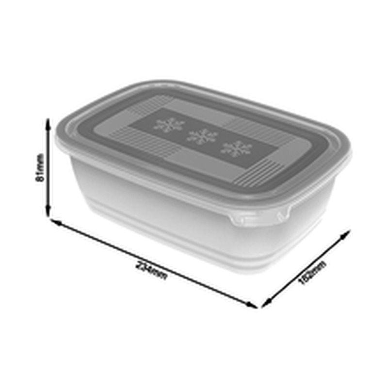 Säilituskarbid Rotho 2x1,9 l