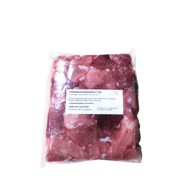 ABC1 Sealihast kuubikud 20x20mm 1kg(külmut.,kõrgem sort)