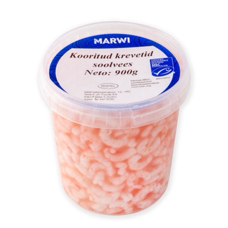 MARWI Kooritud krevetid soolvees 900g