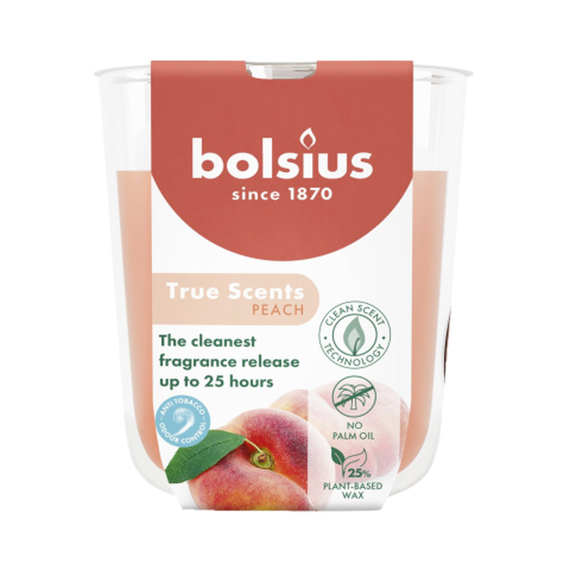 Lõhnaküünal Bolsius Virsik 25h