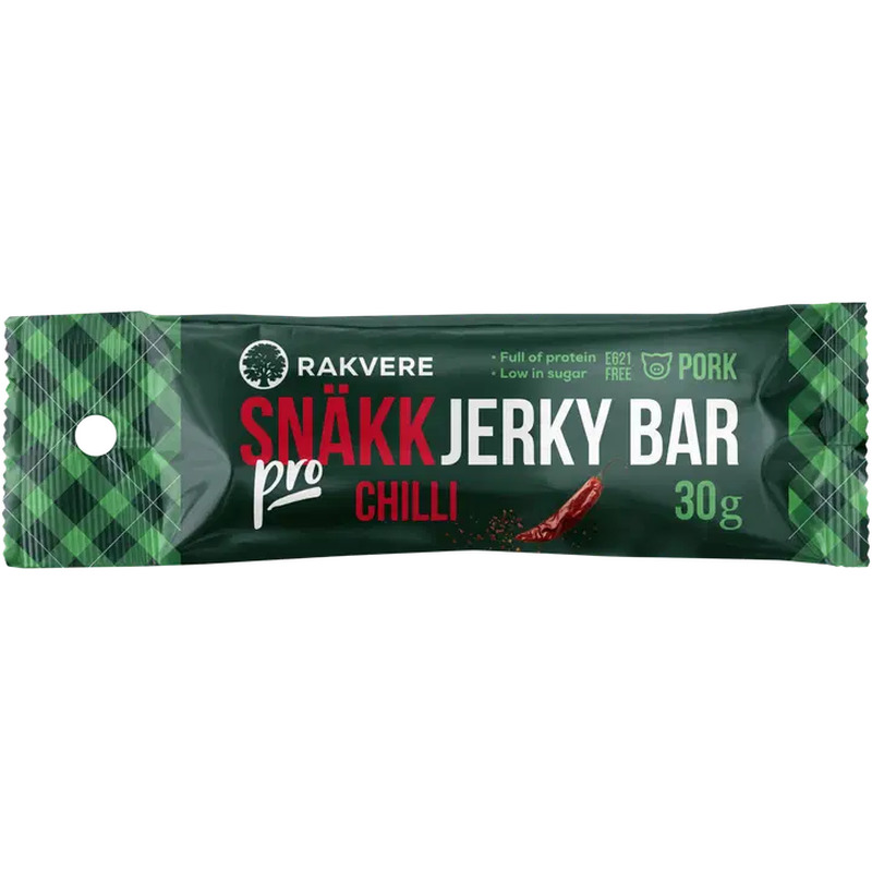 Rakvere SNÄKK pro Chilli jerky bar 30 g