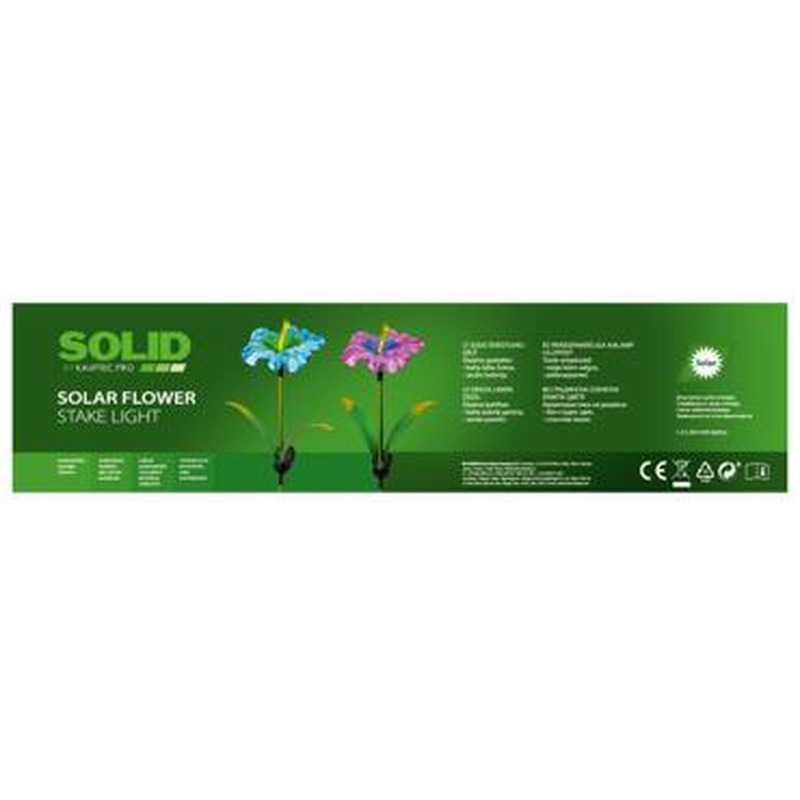 Päikesepaneeliga aiavalgusti SOLID,lill