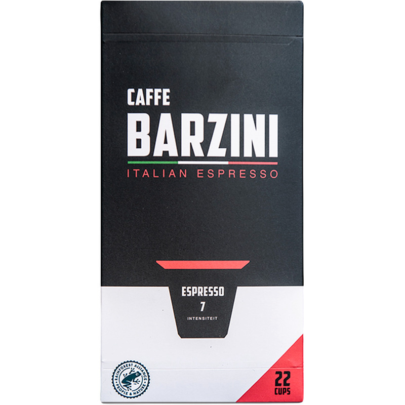 Kohvikapslid Caffe Barzini Espresso 22tk (sobivad Nespresso masinatele)