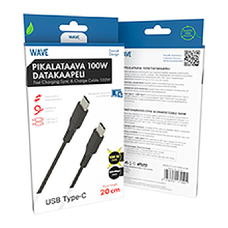 Datakaabel USB Type-C 100W 20cm
