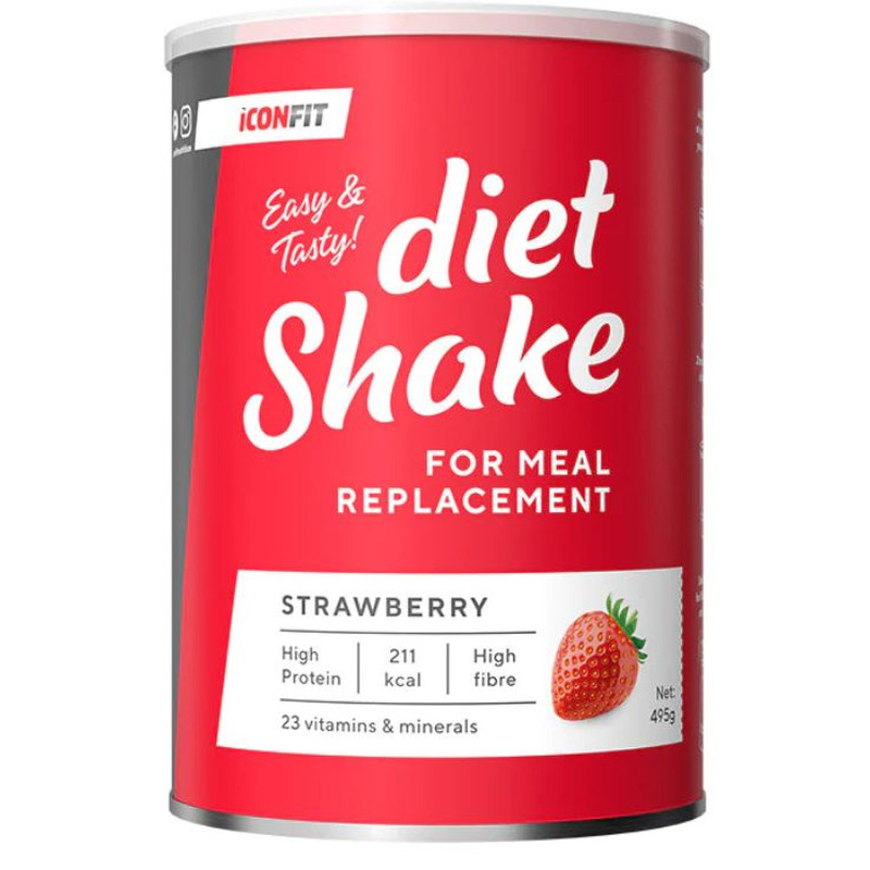 Diet Shake - Maasikas, ICONFIT, 495 g