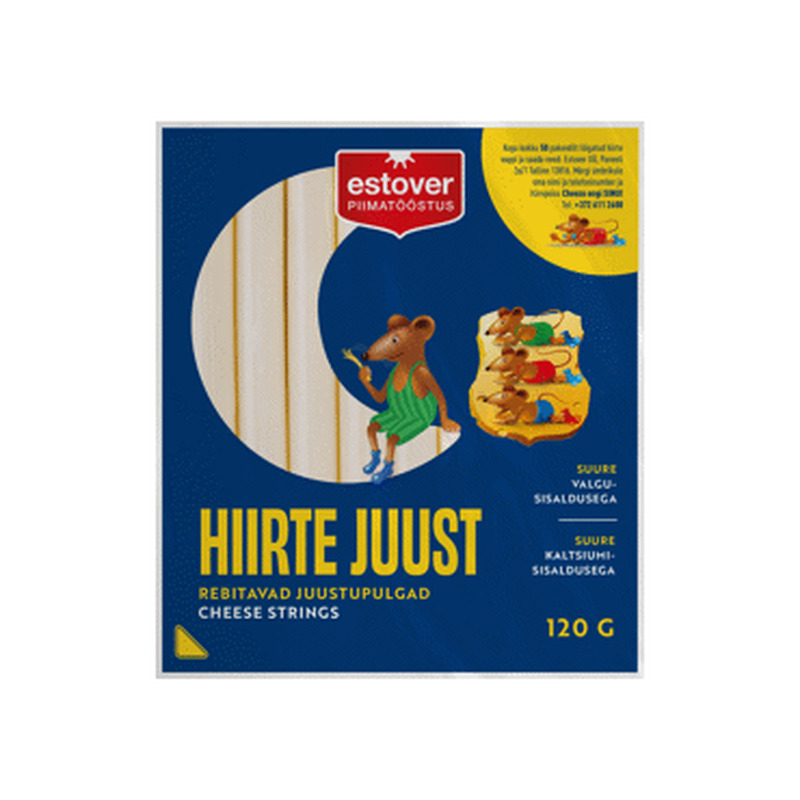 Juustupulgad HIIRTE JUUST 120g