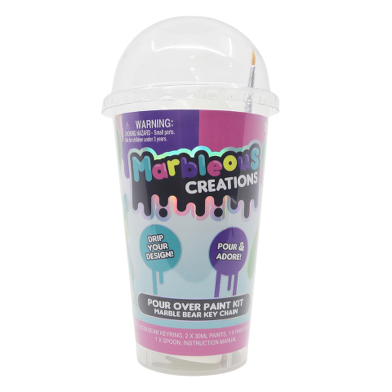 Võtmehoidja komplekt Marbleous DIY värvitav karu HUN3811 SS26