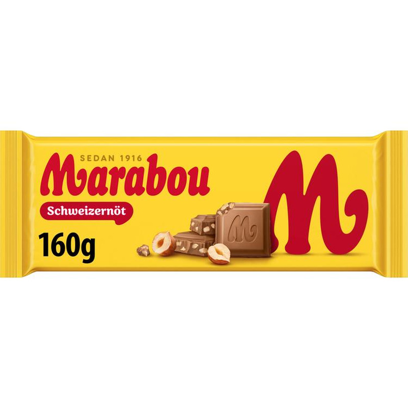 Marabou šokolaad sarapuupähklitega, 160 g
