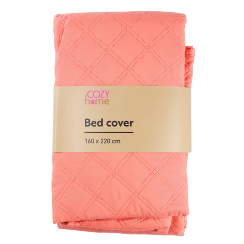 Voodikate virsikuvärvi Cozy Home 160x220cm SS25