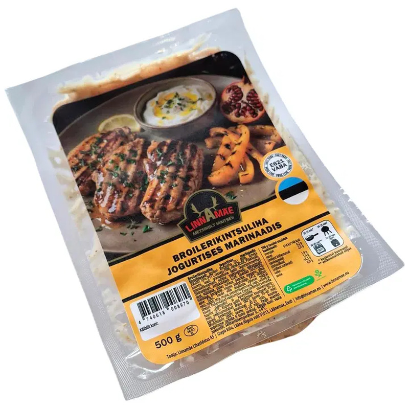 Linnamäe Broilerikintsuliha jogurtises marinaadis 500g