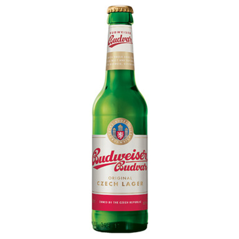 BUDWEISER õlu Budvar Lager hele 5% 33cl (pudel)