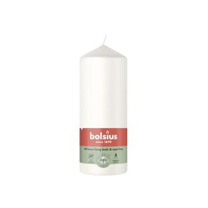 Küünal BOLSIUS 15x5.8cm, cloudy white