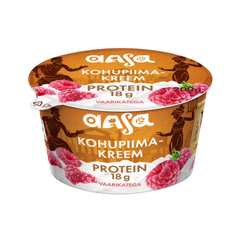 AASA Kohupiimakreem vaarika 200g