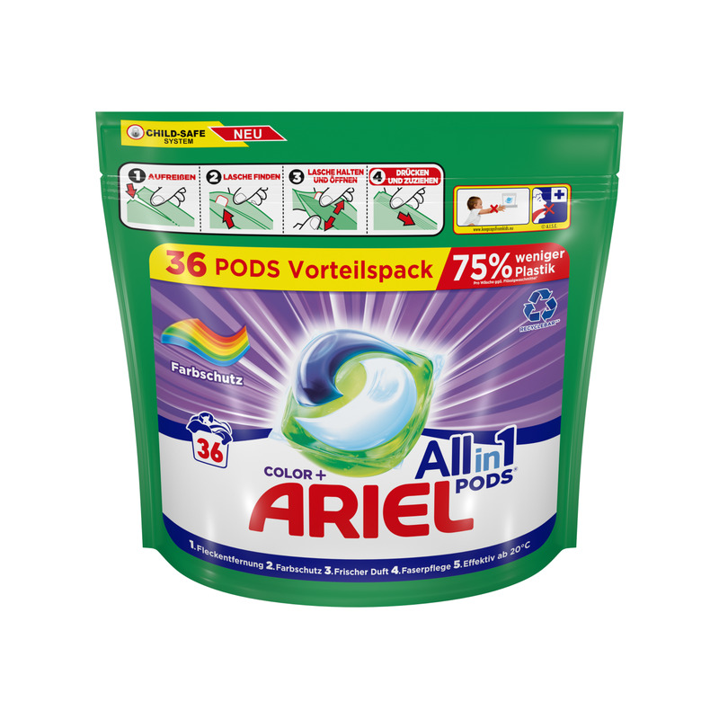 KAST 3 tk! Ariel All-in-1 PODS Colour Pesukapslid, 36 Pesukorda