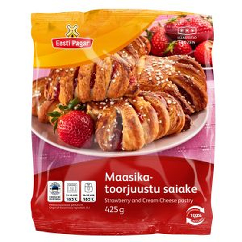 Maasika-toorjuustusaiake, EESTI PAGAR, 425 g