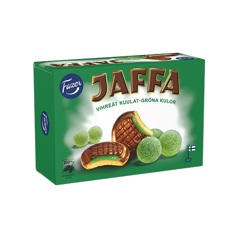 Küpsis Jaffa Rohelised kuulid, FAZER JAFFA, 300 g