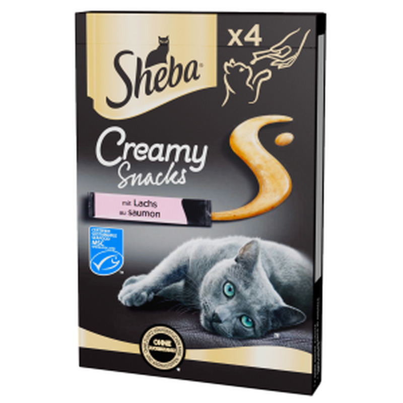 Sheba Creamy maius kassile 4*12g lõhe