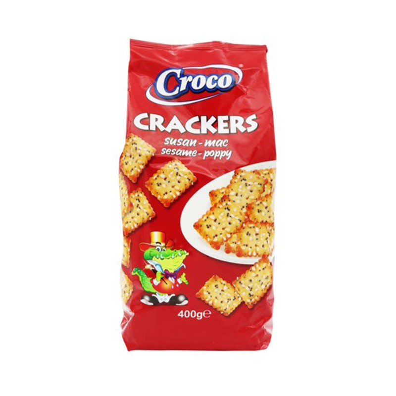 CROCO Soolakreekerid seesami- ja mooniseemnetega 400g