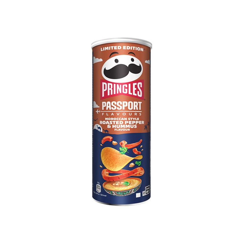 Kartulikrõpsud PRINGLES Röstitud paprika ja Hummus 165g
