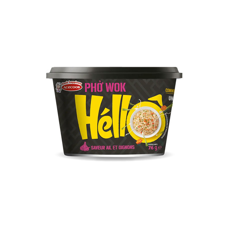 Riisinuudlid Hello küüslaugu- ja sibulamaitselised 76g