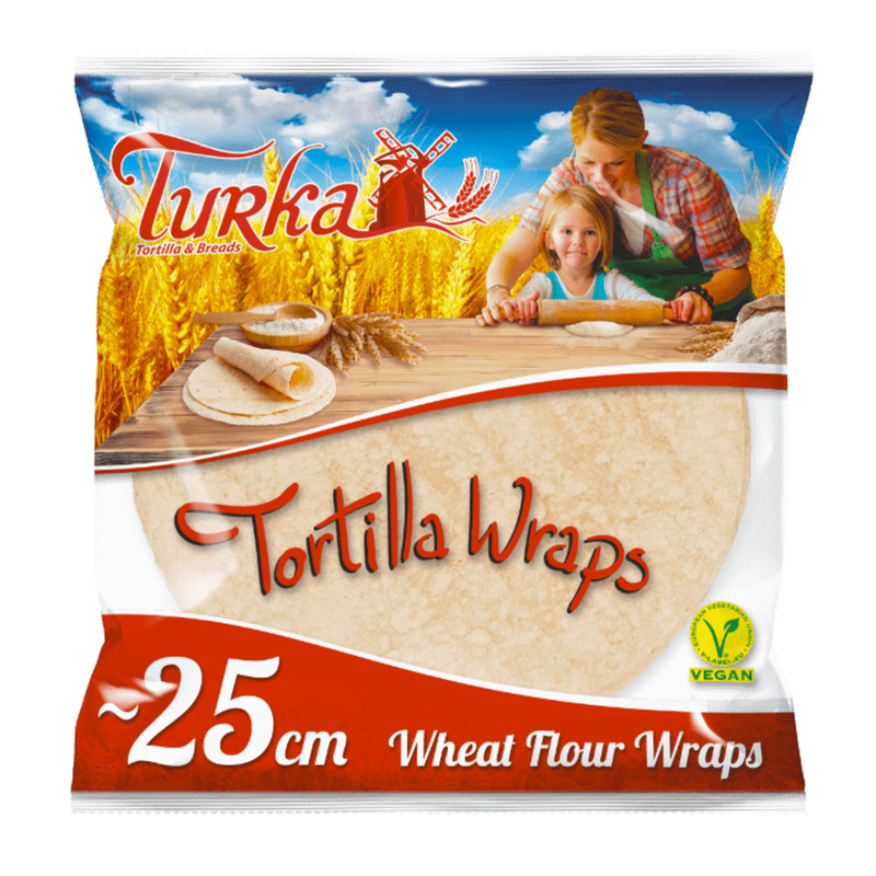 TURKA Tortilja 25cm 1,08kg (18tk) vegan
