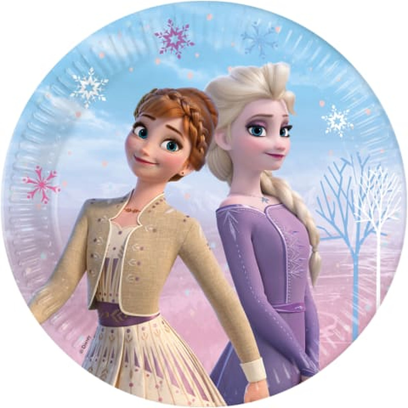 Ühekordne taldrik "Frozen" 23cm 8tk