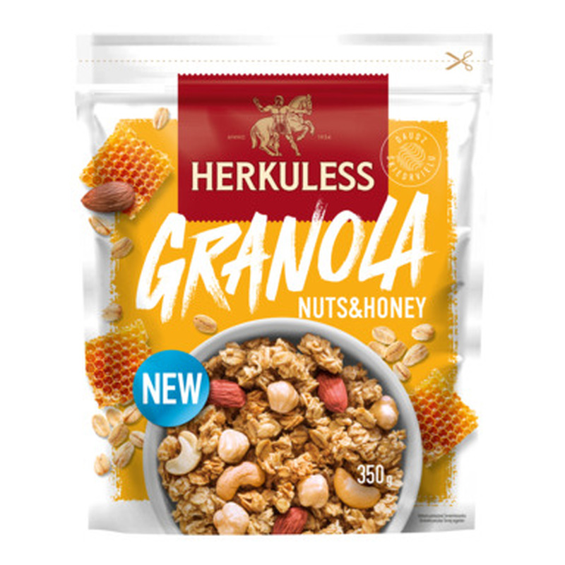 Granola müsli pähklite ja meega, HERKULESS, 350 g