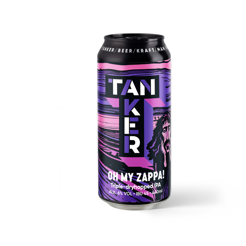 TANKER õlu Oh my Zappa Triple dry-hopped IPA 6% 44cl (purk)