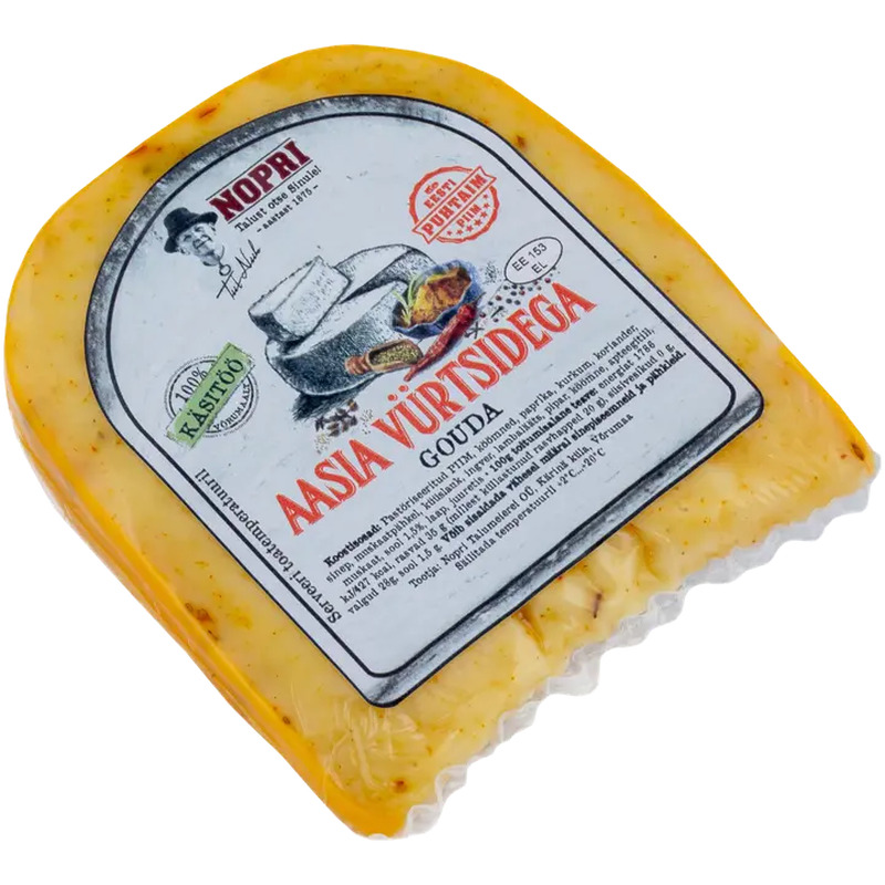 Nopri Gouda Aasia vürtsidega, 250 g