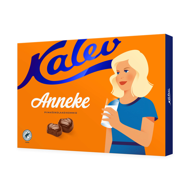 Piimašokolaadikommid Anneke, KALEV, 144 g
