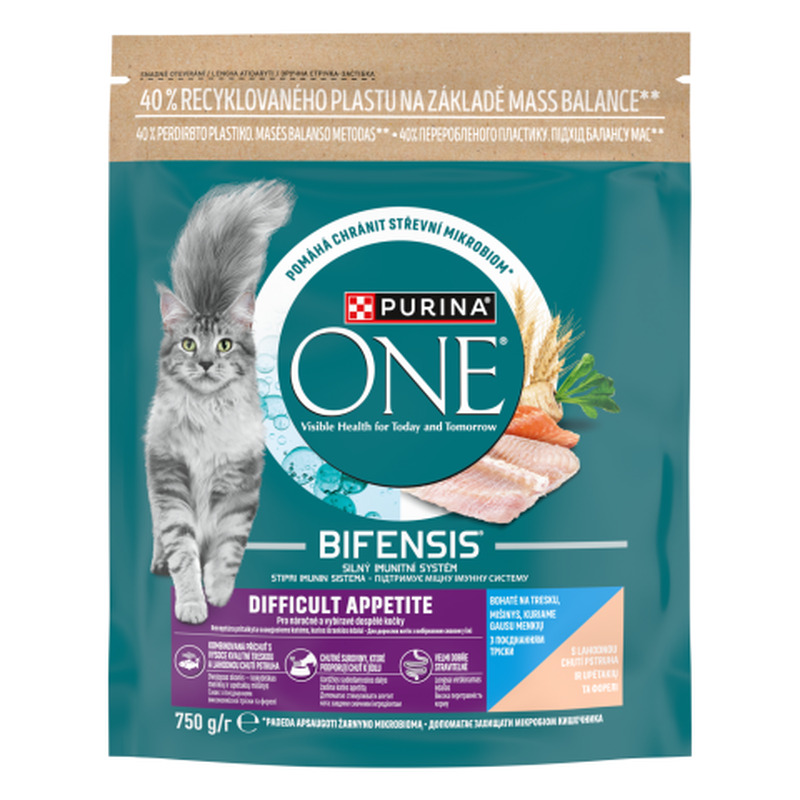 Kassitoit Difficult Appetite tursa ja forelliga Purina One 750g