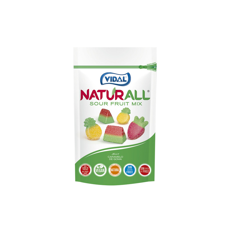 VIDAL Kummikommid vegan Sour Fruit Mix 180g