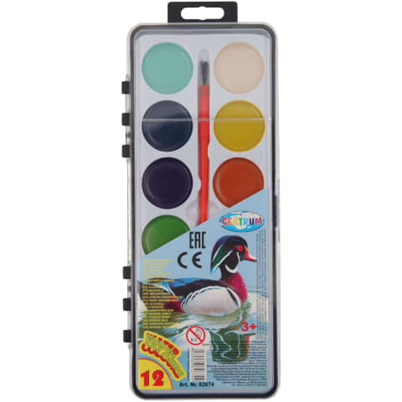 Vesivärvid Centrum 12 värvi