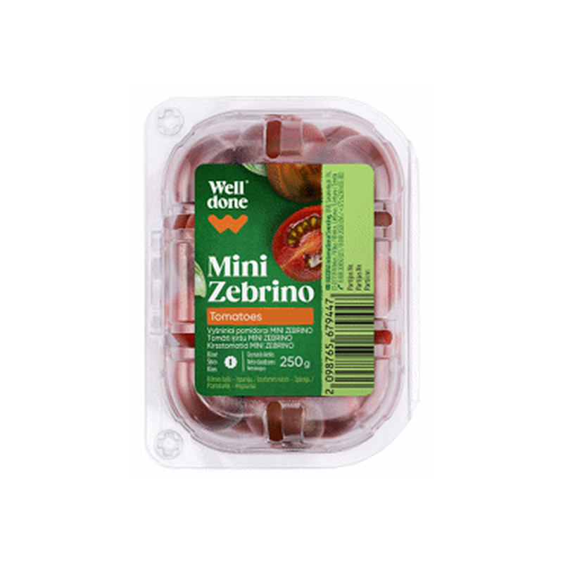 Kirsstomat Zebrino WELL DONE, 250g