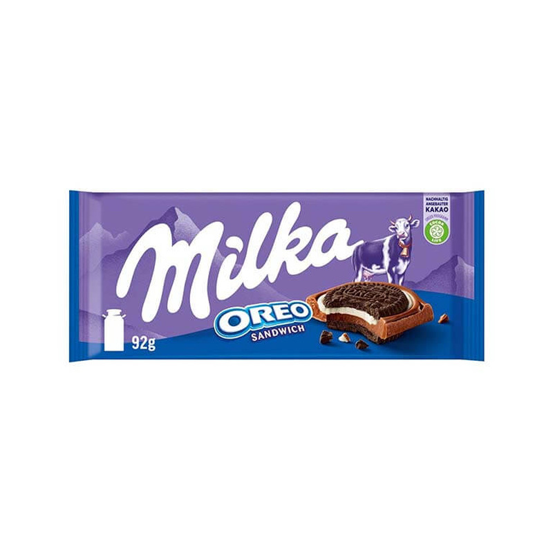 Piimašokolaad Oreo küpsisega, MILKA, 92g