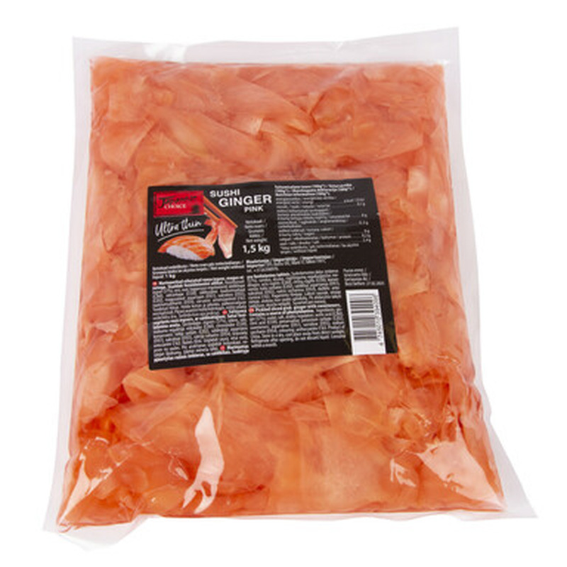 JAPANESE CHOICE Sushi roosad ingveri ribad 1,5kg (vaakum)