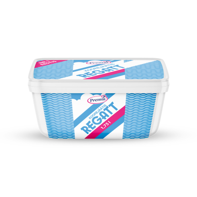 Vanilli-koorejäätis Regatt 875g/1,75l