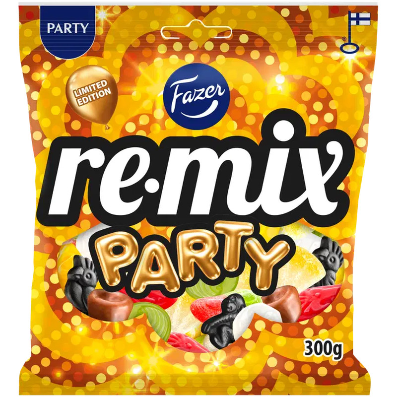 Fazer Remix Party mix kommikott 300g