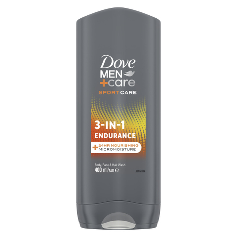 Dušigeel meestele Dove 3in1 Endurance 400ml