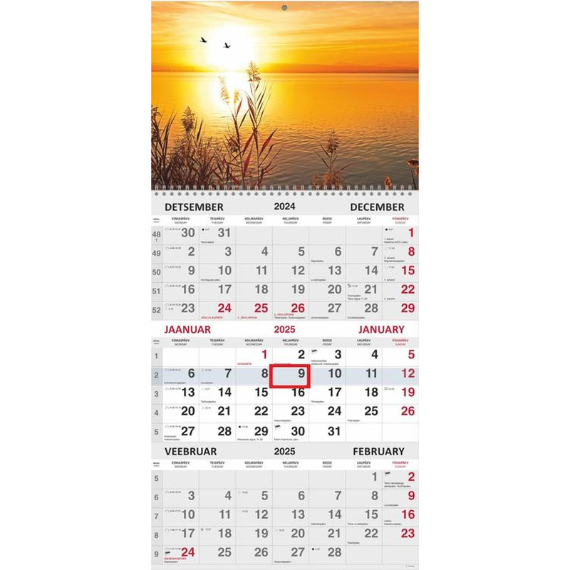 Trio 12 kalender, KUMA, 1 tk