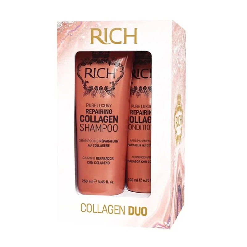 Šampooni ja palsami komplekt Collagen, RICH, 250+250 ml