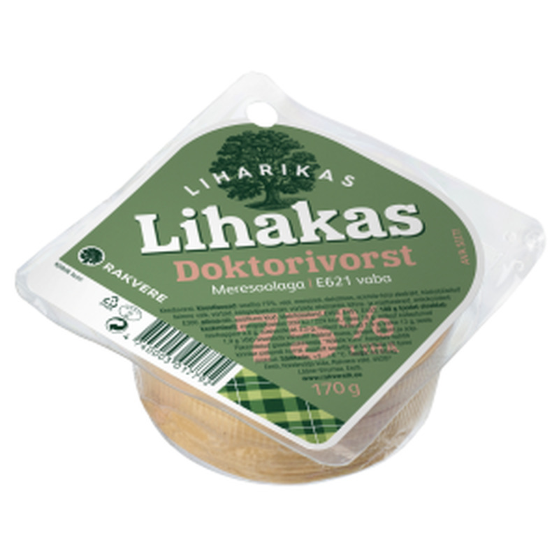Lihakas doktorivorst, RAKVERE, 170 g