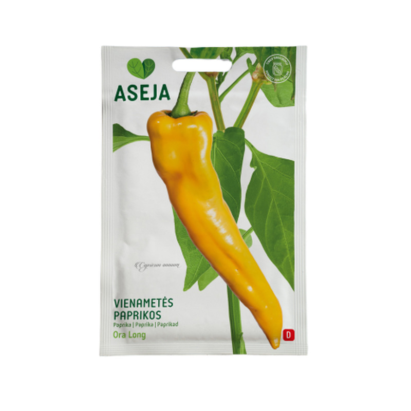 Üheaastased piklikud paprikad Ora Long Aseja 10tk 20-0511 (D)