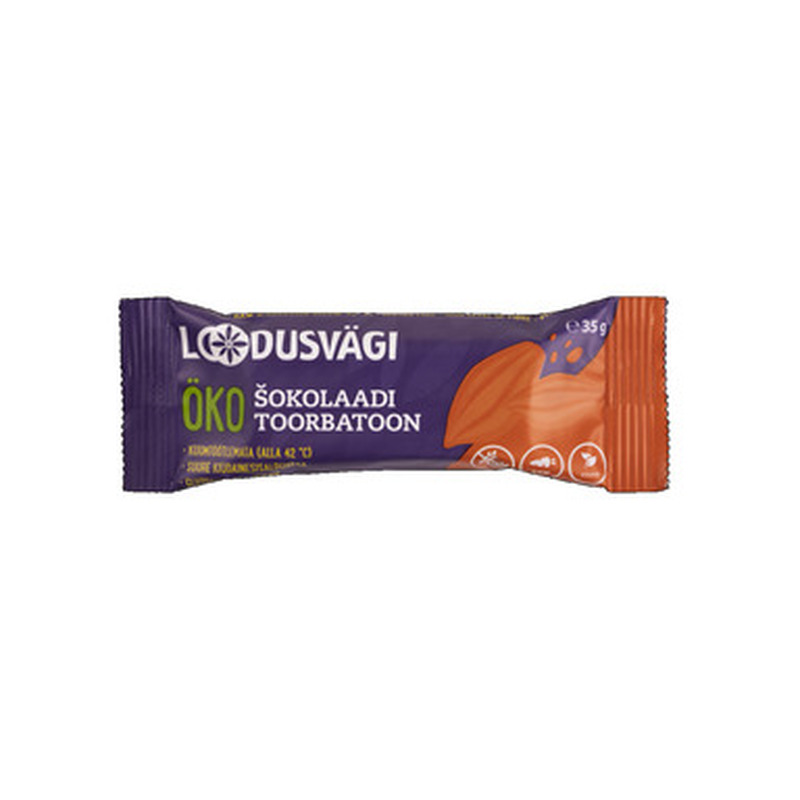 LOODUSVÄGI Mahe toorbatoon šokolaadiga 35g