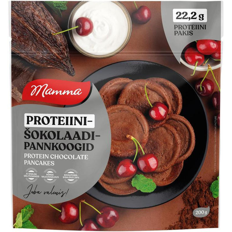 Mamma Proteiini-Sokolaadipannkoogid 200G