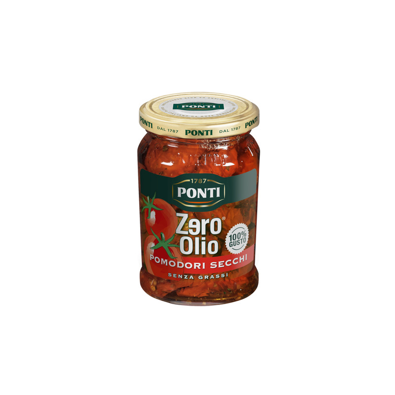 Päikesekuivatatud tomatid õlivabas kastmes, PONTI, 160 g