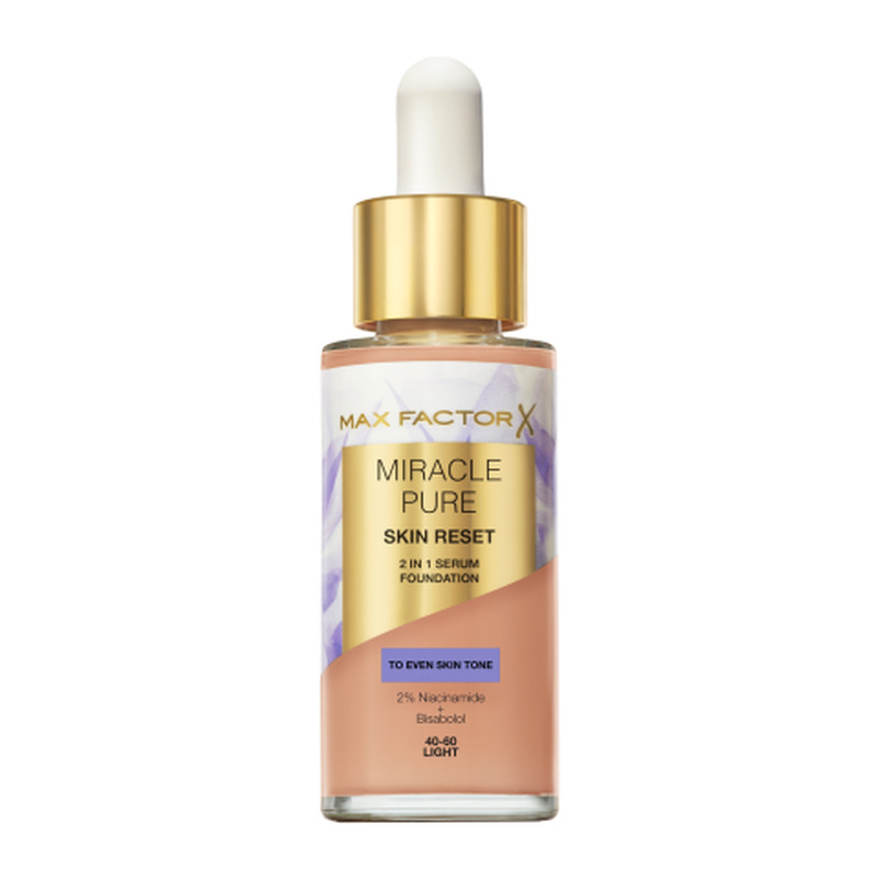 Seerumjumestuskreem Max Factor Miracle Pure Skin Reset 40-60 Light 30 ml
