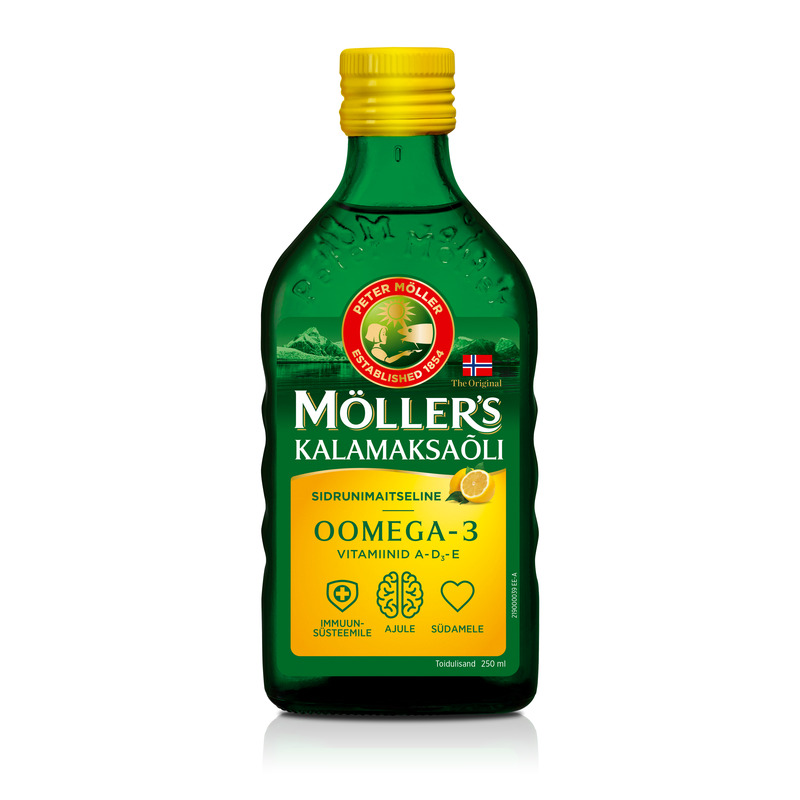 Kalamaksaõli sidrunimaitseline, MÖLLER'S, 250 ml