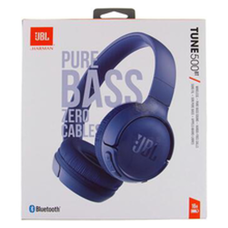 Kõrvaklapid JBL T500BT, sinine